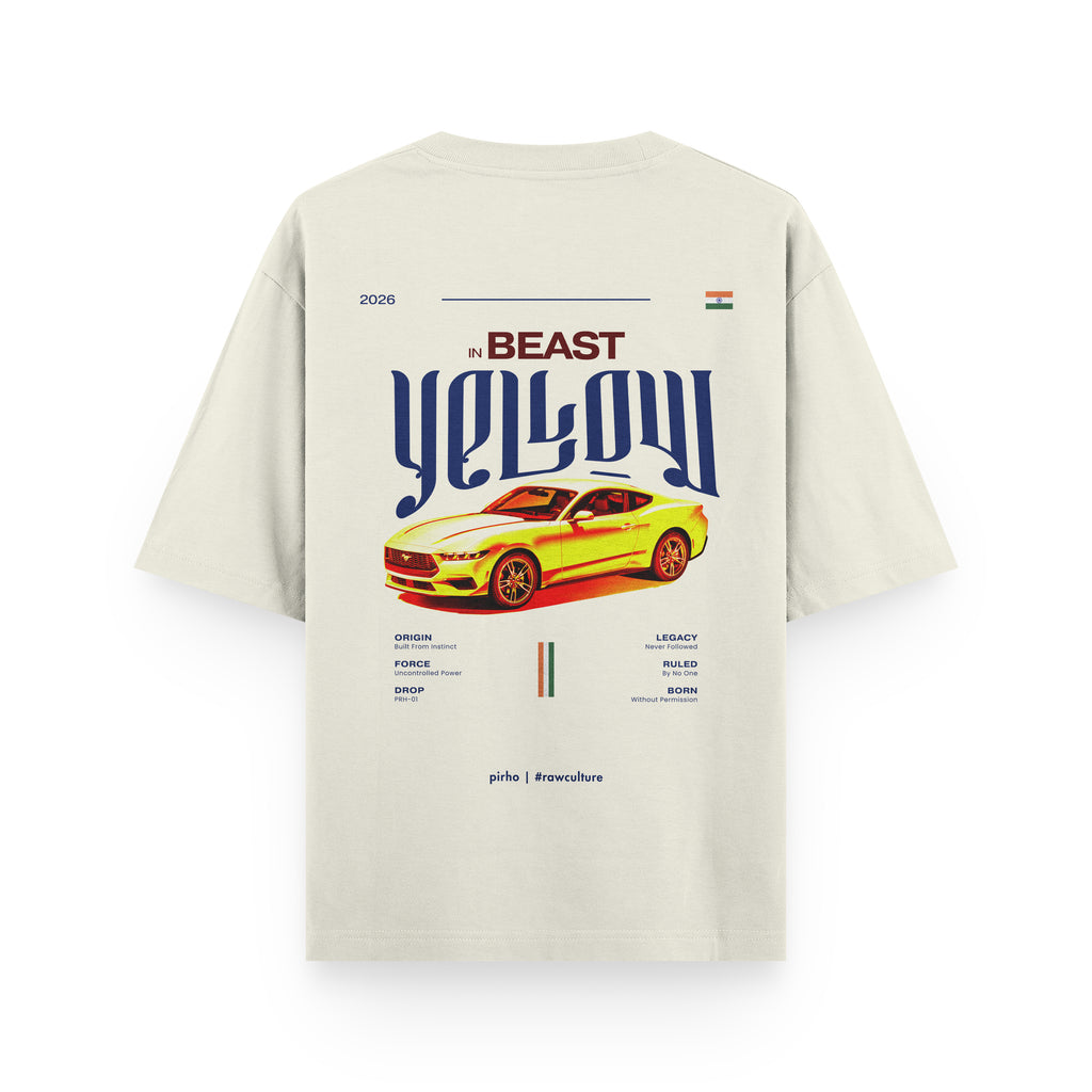 Beast In Yellow Oversized Tee