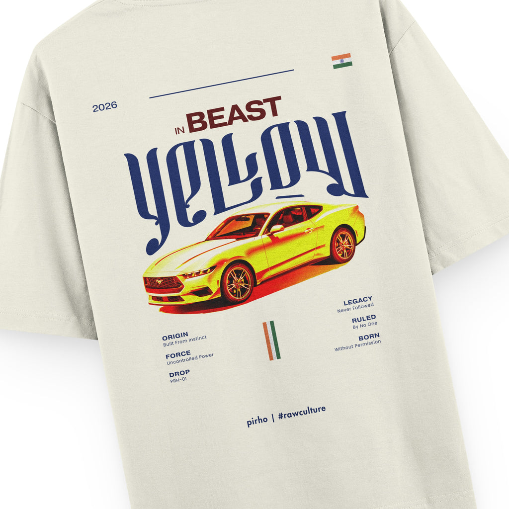 Beast In Yellow Oversized Tee